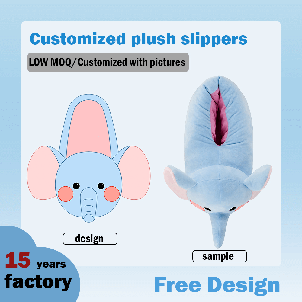 Custom Plush Slippers