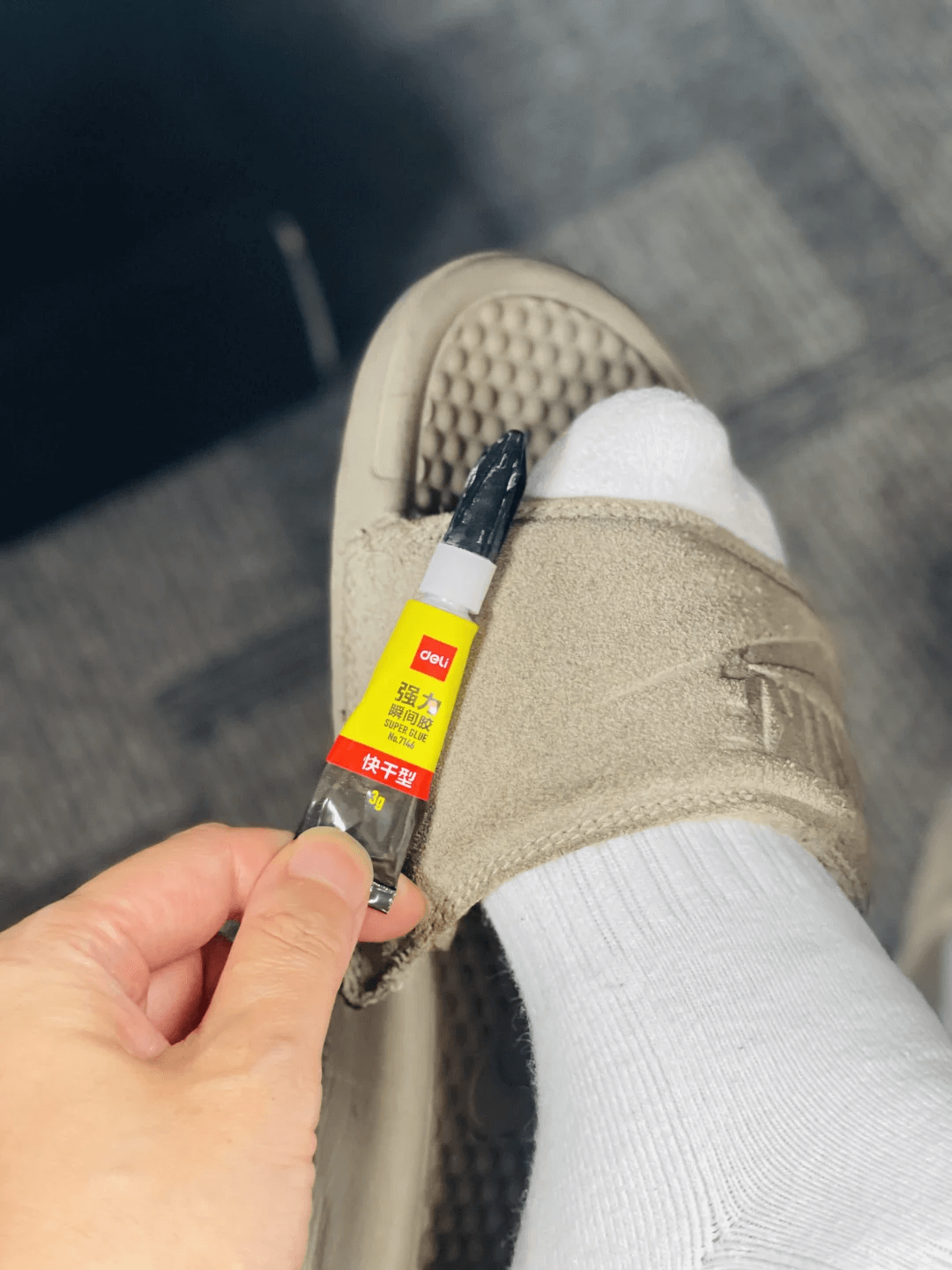 Fixing Worn Slippers