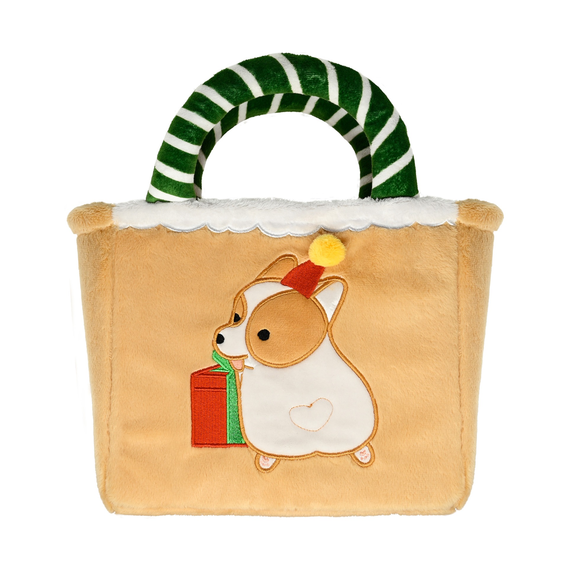 Christmas corgi plush handbag
